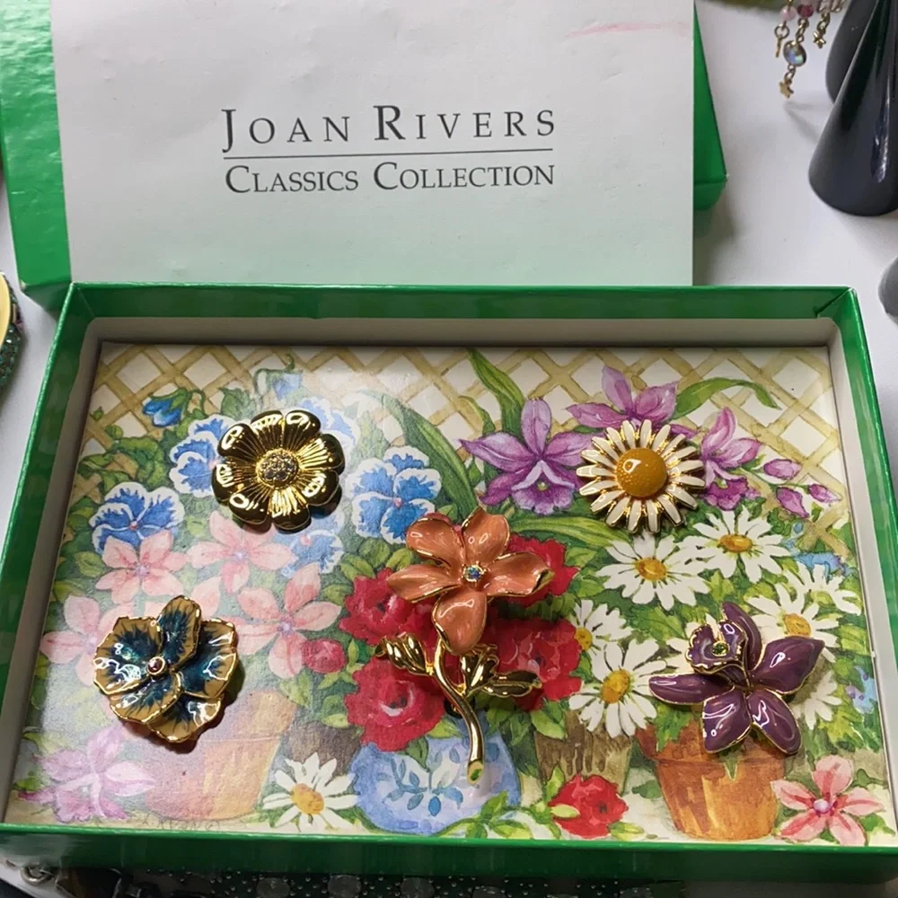 Joan Rivers Changeable Pin Set - Picture 1 of 5